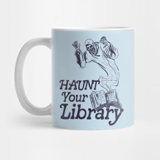 Haunt Your Library ● Bookworm Reading Lover Design Mug